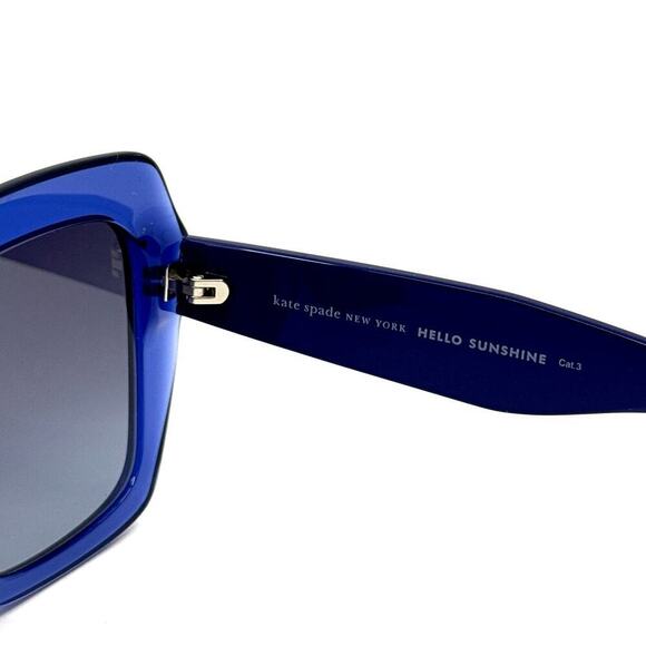 kate spade Royal Blue Square Sunglasses - Picture 9 of 12